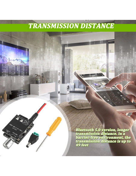 Placa Amplificadora Bluetooth EPLZON ZK-502L 50W+50W 5-24V Placa Amplificadora Bluetooth EPLZON ZK-502L 50W+50W 5-24V