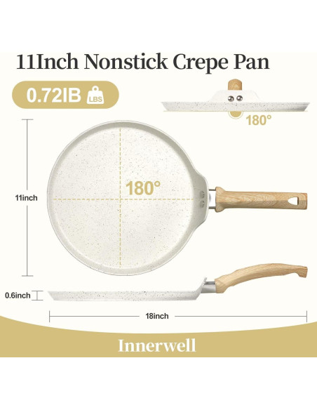 Sartén para Crepas Innerwell 10" Antiadherente Granito Sartén para Crepas Innerwell 10" Antiadherente Granito