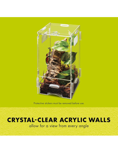 Terrario Zilla Micro Habitat Pequeño para Reptiles y Anfibios