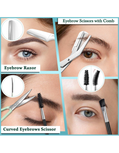 Kit de Cejas 8 en 1 TsMADDTs con Pinzas y Tijeras