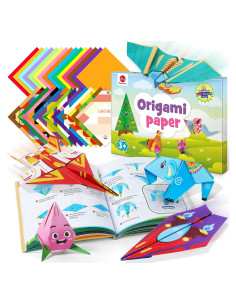 Kit de Papel Origami Mocoosy 320 Hojas para Niños 5-12 Años