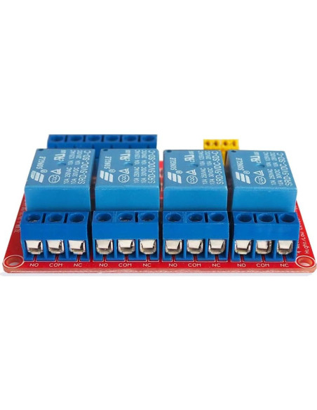 Módulo de Relé de 4 Canales 5V VOGURTIME con Aislamiento Módulo de Relé de 4 Canales 5V VOGURTIME con Aislamiento