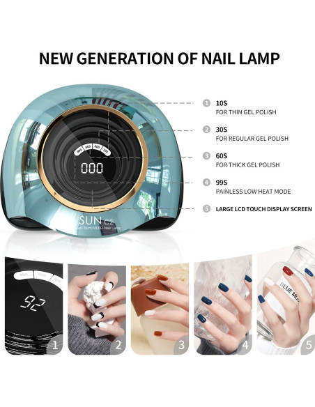 Lámpara UV para Uñas MIRAGE LAYON 288W con 63 LEDs Lámpara UV para Uñas MIRAGE LAYON 288W con 63 LEDs