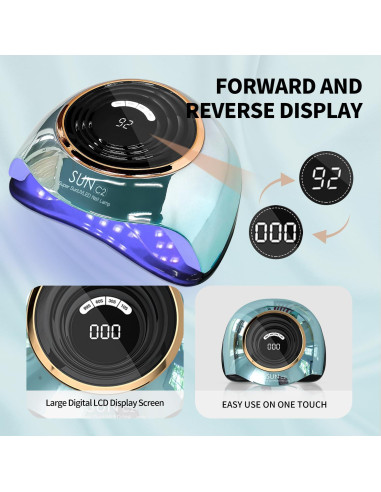 Lámpara UV para Uñas MIRAGE LAYON 288W con 63 LEDs