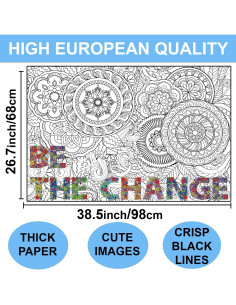 Póster Gigante para Colorear ALNETI - Jumbo 98.1x67.8 cm 2