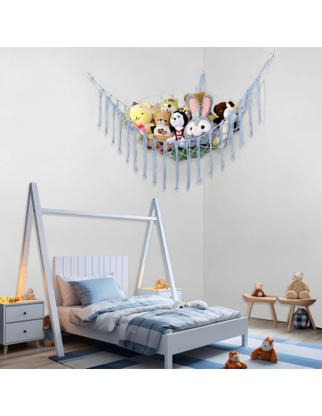 Hamaca de Animales de Peluche YELIENM Azul Bebé 99x99x139.7cm Hamaca de Animales de Peluche YELIENM Azul Bebé 99x99x139.7cm