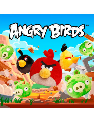 Muñeco de Peluche Angry Birds Chuck Amarillo 22.86 cm - Mighty Mojo