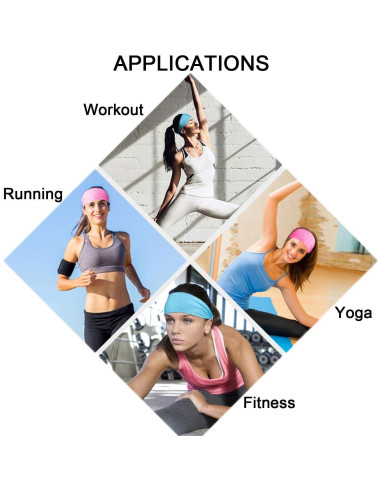 Cintas para el cabello Calbeing 5 Paquetes para Fitness y Yoga