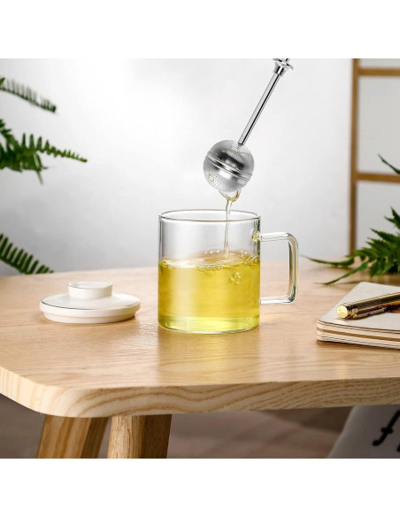 Infusor de Té de Mango Largo Numola, Acero Inoxidable, 2 Piezas Infusor de Té de Mango Largo Numola, Acero Inoxidable, 2 Piezas