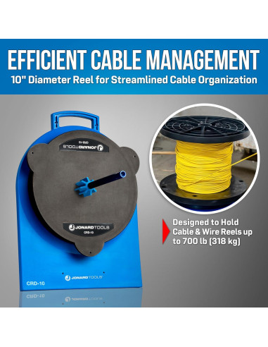 Dispensador de Carrete de Cable Jonard Tools CRD-10 318 kg