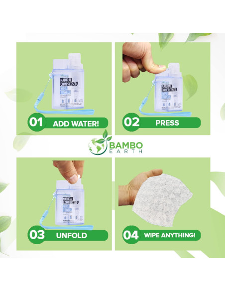 Toallas Comprimidas BAMBOEARTH 500 Unidades Eco-Friendly Toallas Comprimidas BAMBOEARTH 500 Unidades Eco-Friendly