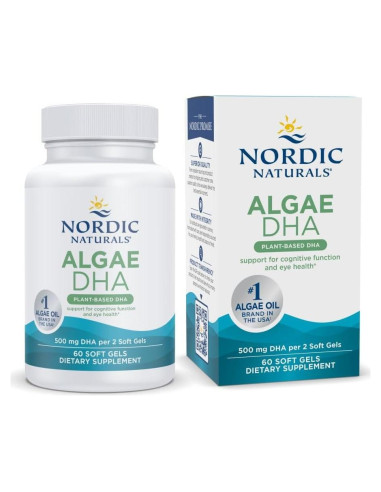Nordic Naturals Algas DHA 60 Gelatinas Blandas 500 mg Omega-3