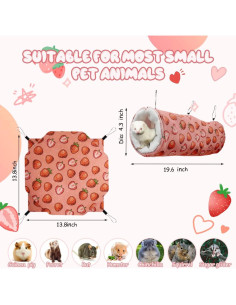 Hamaca y Cueva para Cobayas y Hurones LYART 35x35cm 2