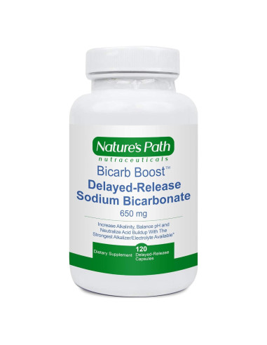 Tabletas de Bicarbonato de Sodio 650 mg Bicarb Boost - 120 Cápsulas