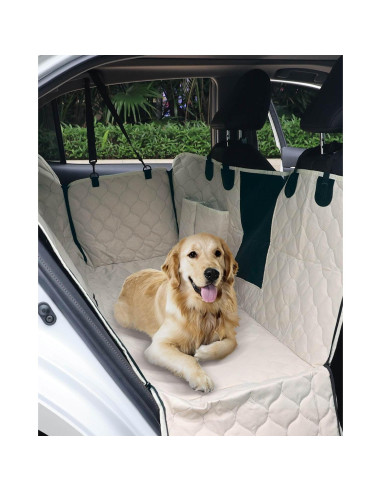 Funda de Asiento para Perros PETICON Beige 100% Impermeable