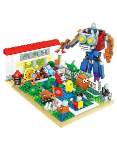 Juguetes de Plantas y Zombies JHESAO 418 PCS Figuras de Acción