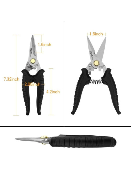 Tijeras multipropósito Stedi 18.29 cm acero inoxidable antideslizante Tijeras multipropósito Stedi 18.29 cm acero inoxidable antideslizante