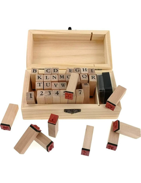 Juego de Sellos de Alfabeto y Números Alimitopia 36 Piezas Juego de Sellos de Alfabeto y Números Alimitopia 36 Piezas