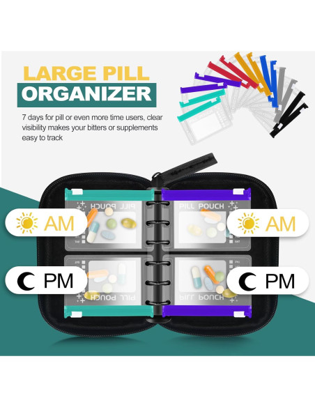 Organizador de Pastillas Timueetech A7-S a Prueba de Agua Organizador de Pastillas Timueetech A7-S a Prueba de Agua