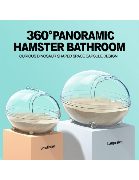 Baño de Hámster LazYYzal, Caja de Arena Espacial S 13.5x9.7x8.4 cm Baño de Hámster LazYYzal, Caja de Arena Espacial S 13.5x9.7x8.4 cm