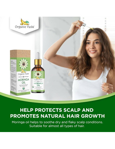 Aceite de Moringa Orgánico Veda 50 ml - Hidratante Natural