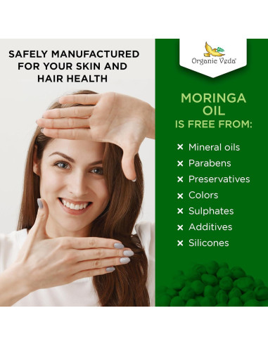 Aceite de Moringa Orgánico Veda 50 ml - Hidratante Natural