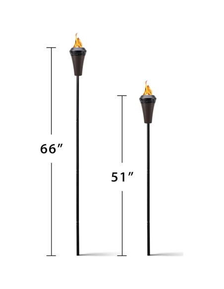 Antorcha de Metal TIKI Island King 165 cm Resistente a la Intemperie Antorcha de Metal TIKI Island King 165 cm Resistente a la Intemperie