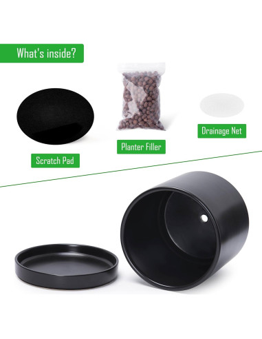 Maceta de Cerámica D'vine Dev 25.4 cm con Plato y Drenaje