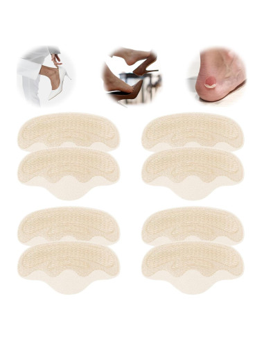 Almohadillas de Talón Lmyicuk 4D Cloud Mesh Beige - 4 Pares