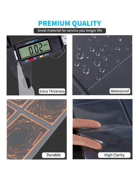 Protector de Página JIQEZNL 648 Bolsillos Doble Cara 36 Hojas Protector de Página JIQEZNL 648 Bolsillos Doble Cara 36 Hojas