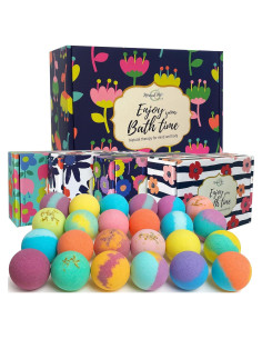 Juego de 24 Bombas de Baño Naturales Mineral Me California