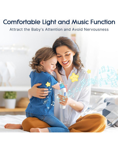 Aspirador Nasal Eléctrico Hihened HED01 para Bebés Azul