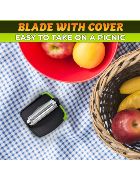 Pelador de Verduras Ergonómico V TOWER - Silicona y Acero Inoxidable Pelador de Verduras Ergonómico V TOWER - Silicona y Acero Inoxidable