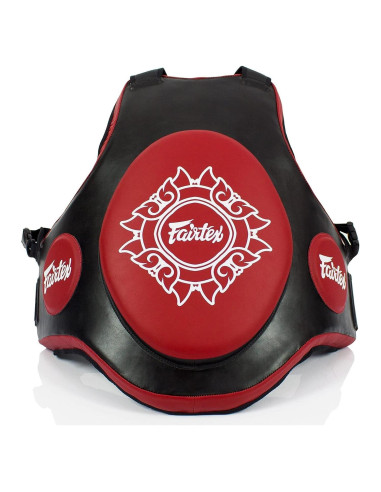 Chaleco Protector Fairtex TV2 para Muay Thai y MMA - Negro/Rojo