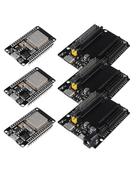 Kit 3 Placas de Desarrollo ESP32 DORHEA con Expansión GPIO Kit 3 Placas de Desarrollo ESP32 DORHEA con Expansión GPIO