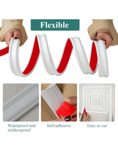 Panel Autoadhesivo Flexible Yu Huan 3.05m x 2.29cm Blanco