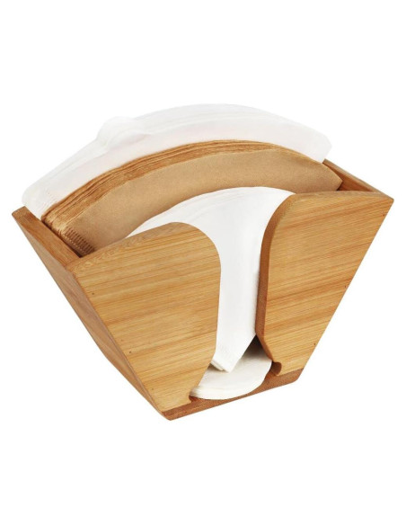 Soporte de Filtro de Café de Bambú Unibene para Aeropress y Chemex Soporte de Filtro de Café de Bambú Unibene para Aeropress y Chemex