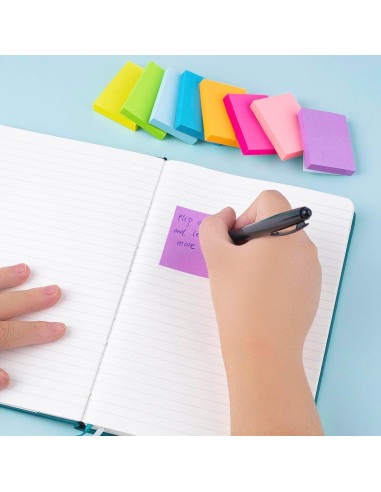 Notas Adhesivas Mini Vanpad 3.81x5.08 cm 24 Pzs Colores Brillantes
