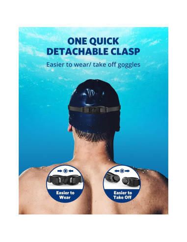 Gafas de natación Aegend, 2 pares, anti-fugas, visión clara