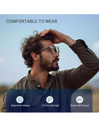 Gafas Inteligentes Blackview con Bluetooth 5.3 y Lentes Intercambiables