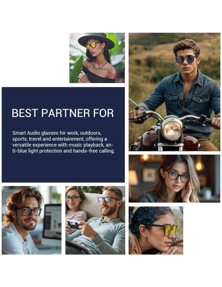 Gafas Inteligentes Blackview con Bluetooth 5.3 y Lentes Intercambiables Gafas Inteligentes Blackview con Bluetooth 5.3 y Lentes Intercambiables