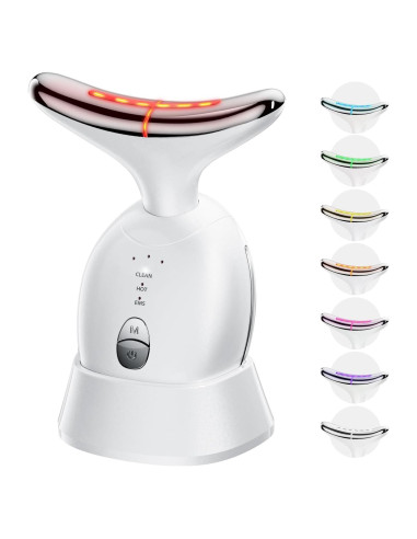 Masajeador Facial LED GDKLXL 7 en 1 para Cuidado de Piel