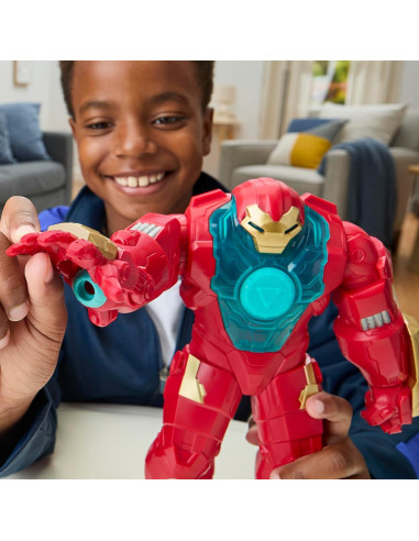 Set de Figuras Marvel Iron Man y Hulkbuster 10 cm