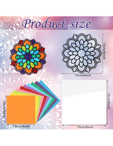 Kit DIY Adornos de Ventana Mandala Tinlade - 138 Piezas