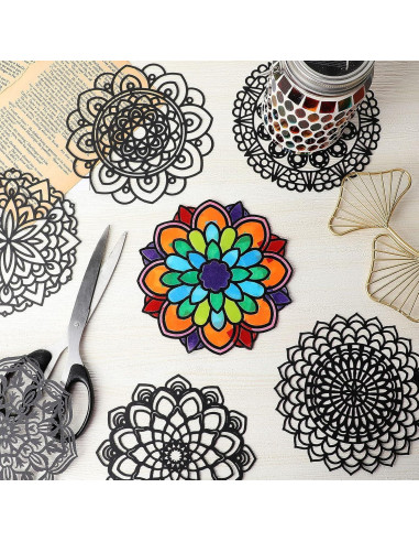 Kit DIY Adornos de Ventana Mandala Tinlade - 138 Piezas