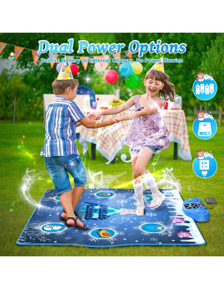 Alfombra de Baile SKYCOMET Azul 6 Botones Bluetooth 13 Canciones Alfombra de Baile SKYCOMET Azul 6 Botones Bluetooth 13 Canciones