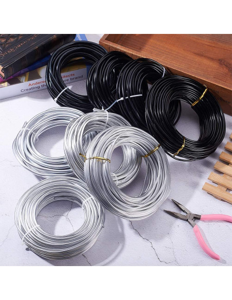 Alambre de Aluminio Flexible BENECREAT 7m 3 Gauge Negro Alambre de Aluminio Flexible BENECREAT 7m 3 Gauge Negro