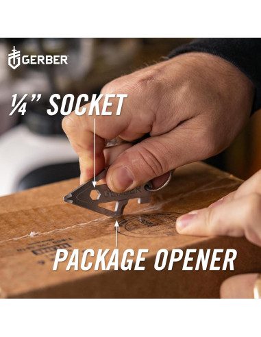 Multiherramienta 5-en-1 Gerber Gear Llavero Plateado EDC
