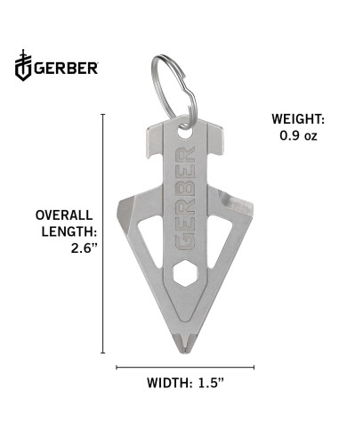 Multiherramienta 5-en-1 Gerber Gear Llavero Plateado EDC
