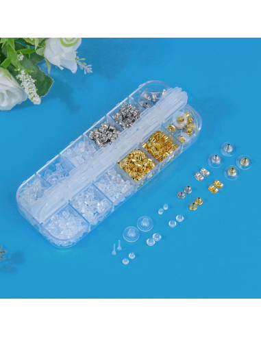 Respaldos de Aretes de Silicona Hipoalergénicos 600 Pcs DSOMHZ